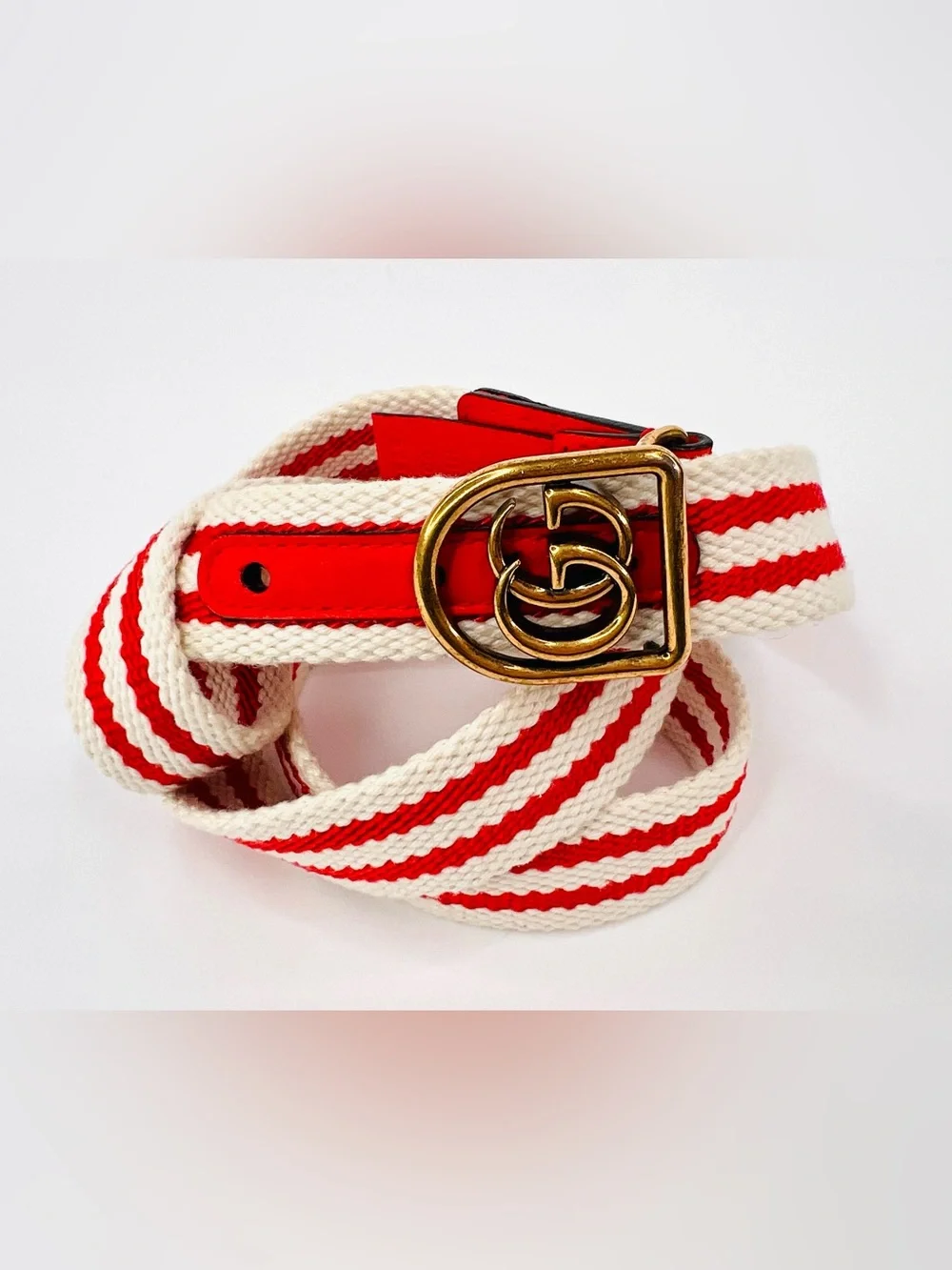 Gucci Double G Hirat Nautical Boating Braided Cotton Logo Belt 90 cm / 36 in - Picture 5 of 7